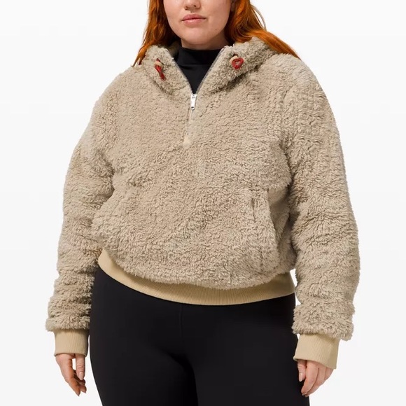 lululemon athletica Jackets & Blazers - Lululemon Oh So Sherpa Half Zip in Trench